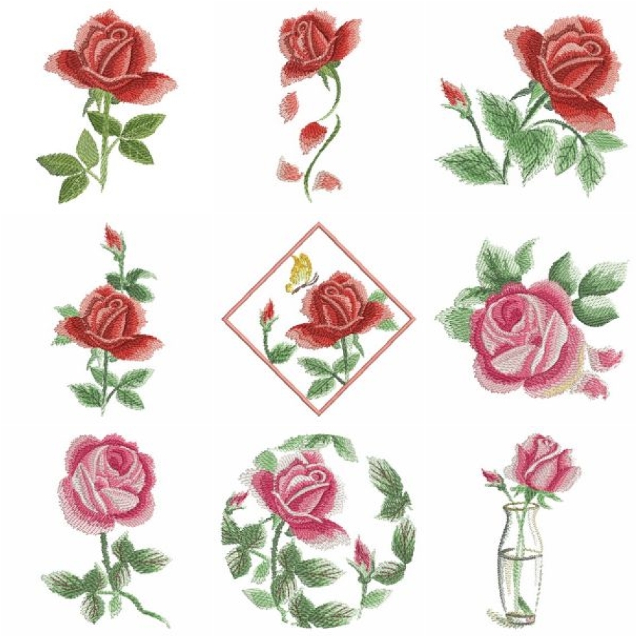 Watercolor Roses 