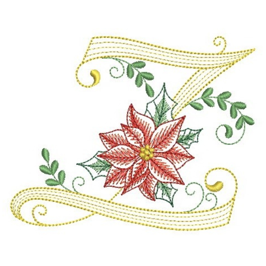 Christmas Poinsettia Alphabet