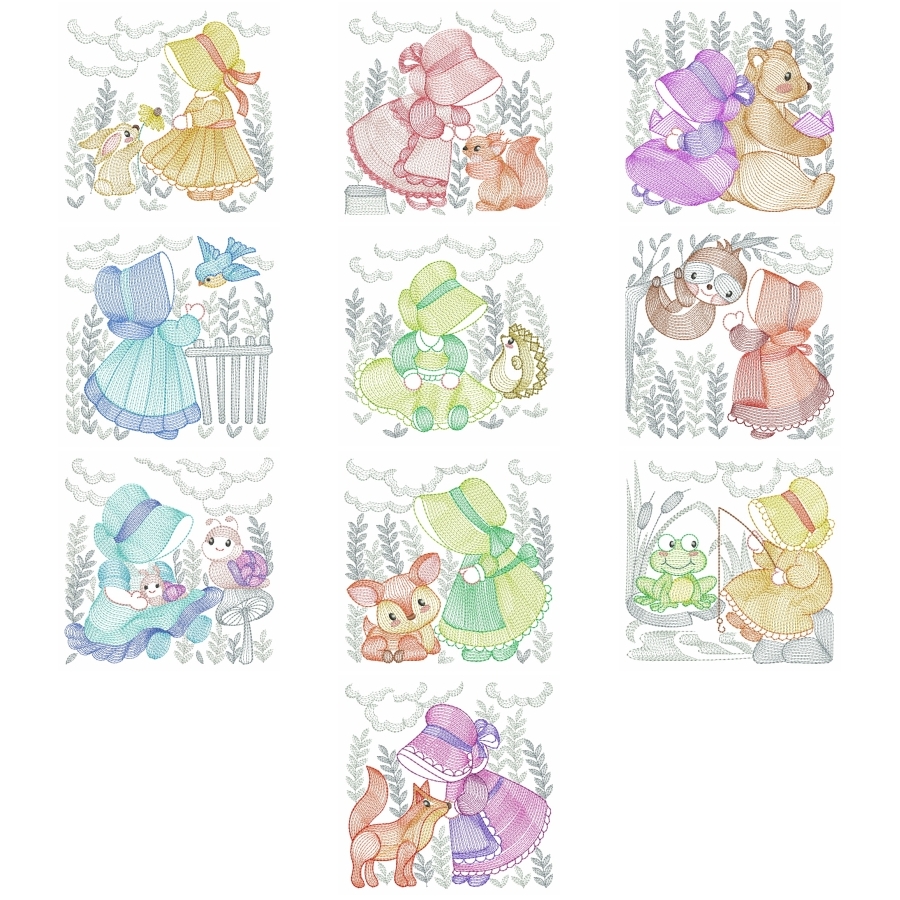 Rippled Sunbonnet Sue 2
