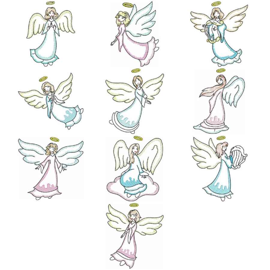 Vintage Realistic Angels