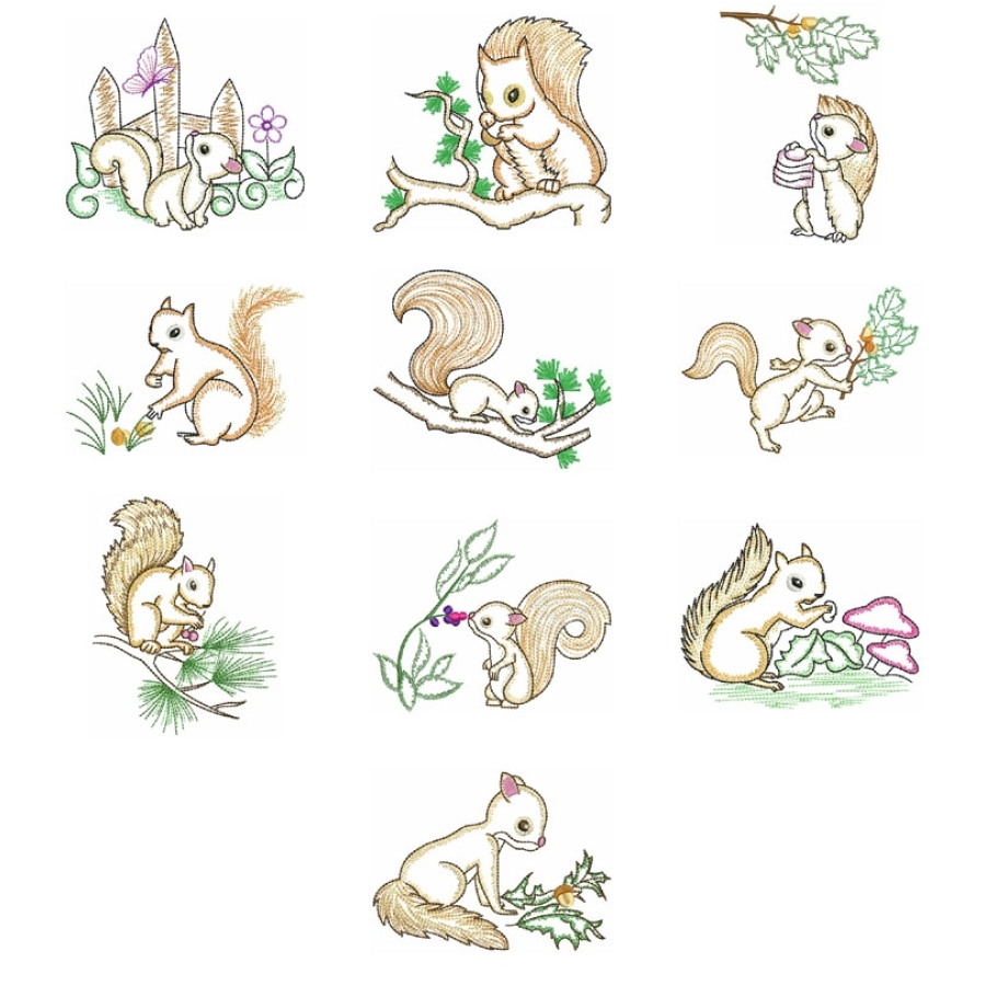 Vintage Squirrels