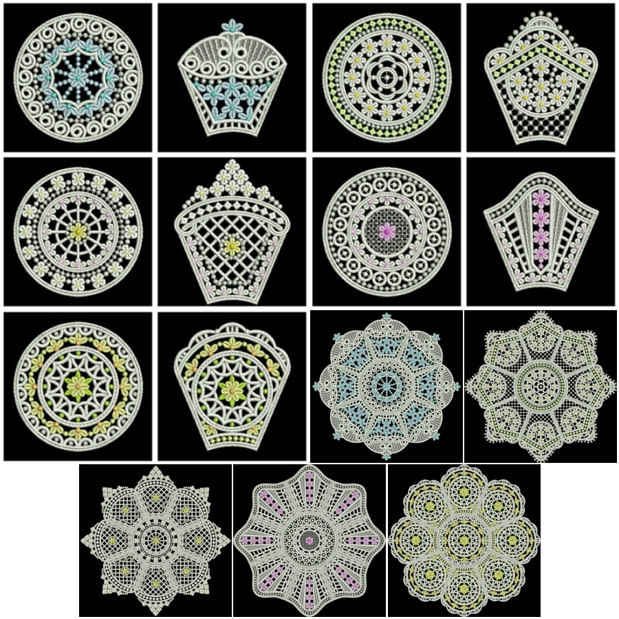FSL Floral Doily