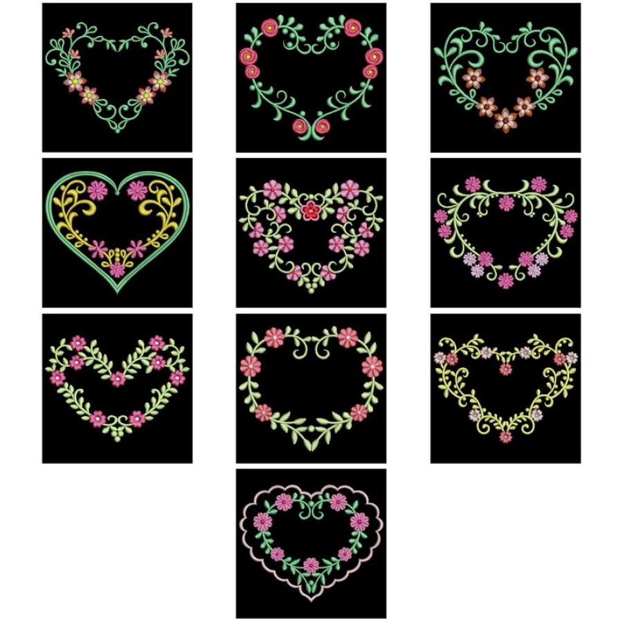 Heirloom Flower Heart