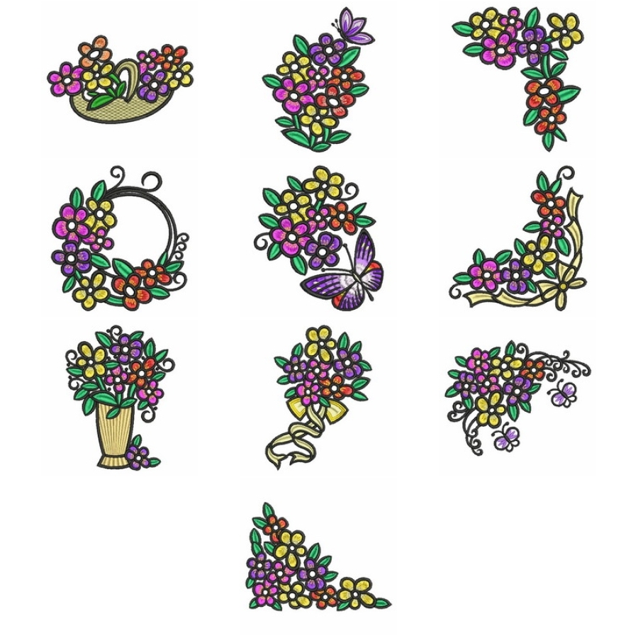 Crystal Flower Deco