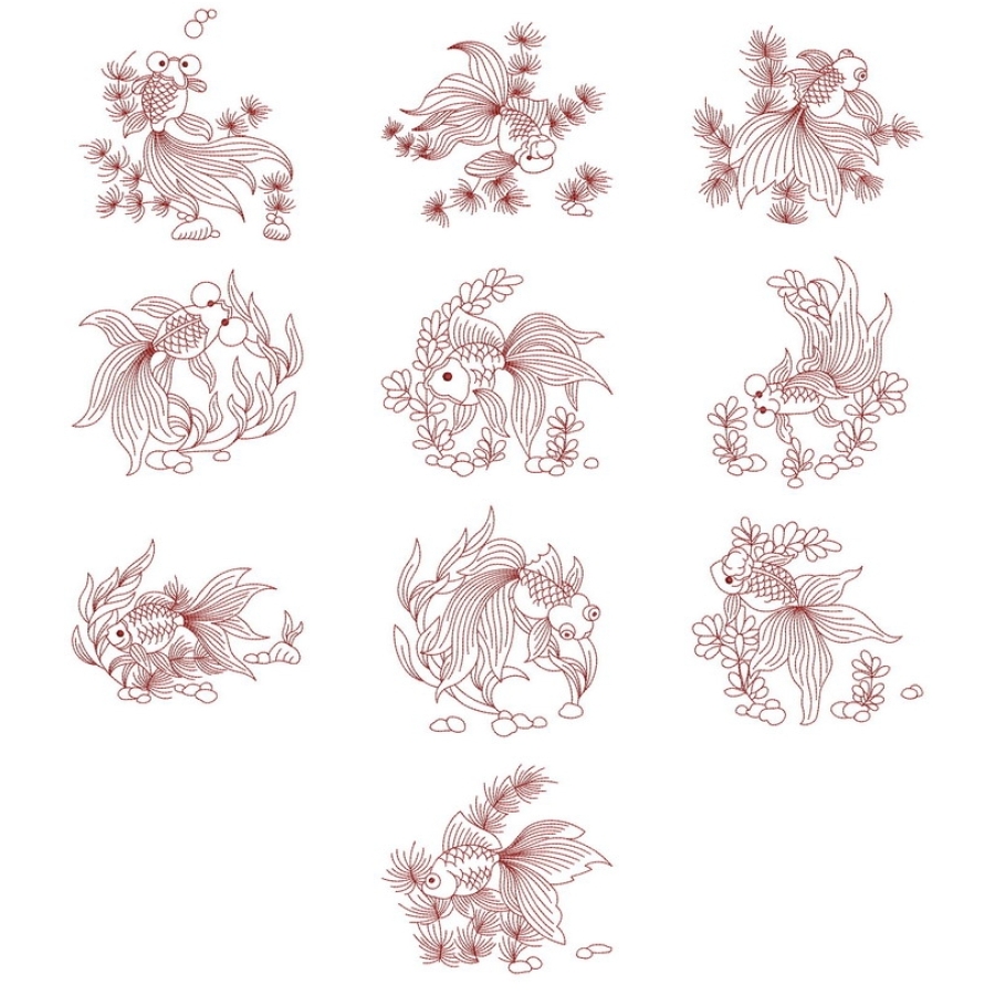 Redwork Goldfish