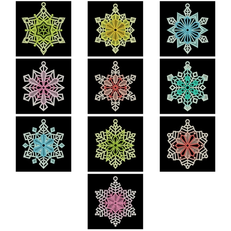 FSL Colorful Snowflakes