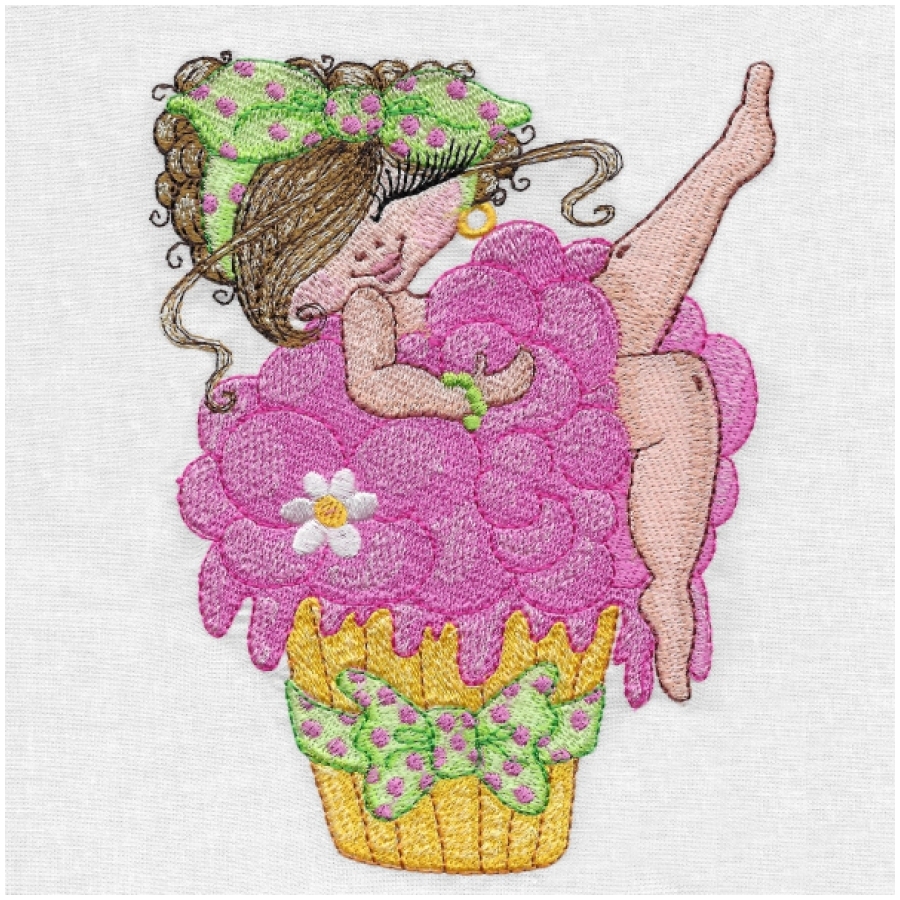 Fluffy In Cupcake