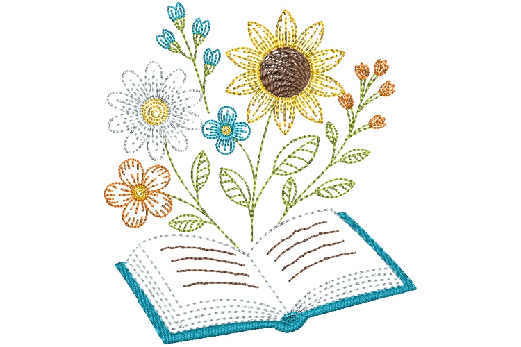 Country Book & Flowers