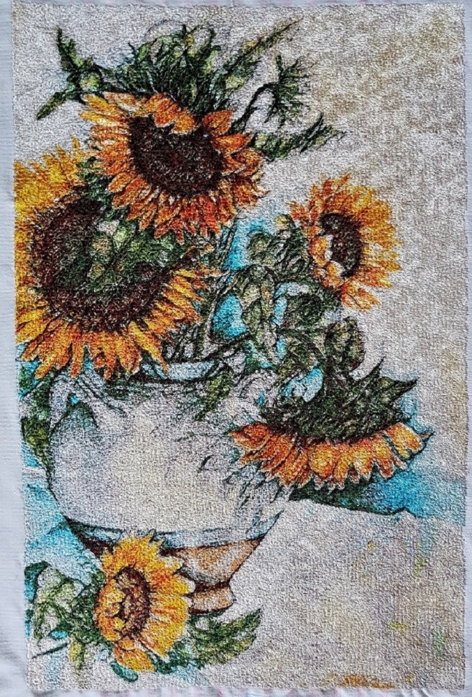 Sunflowers photo stitch-3