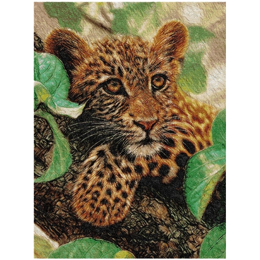 Leopard photo stitch