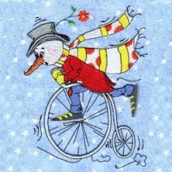 TT404S Cycling Snowman 