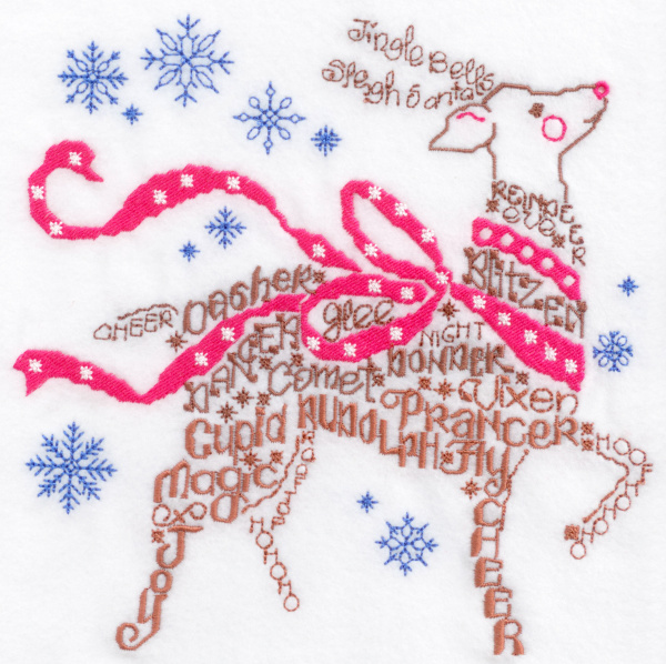 Lets Find Rudolf Satin Stitch  -3