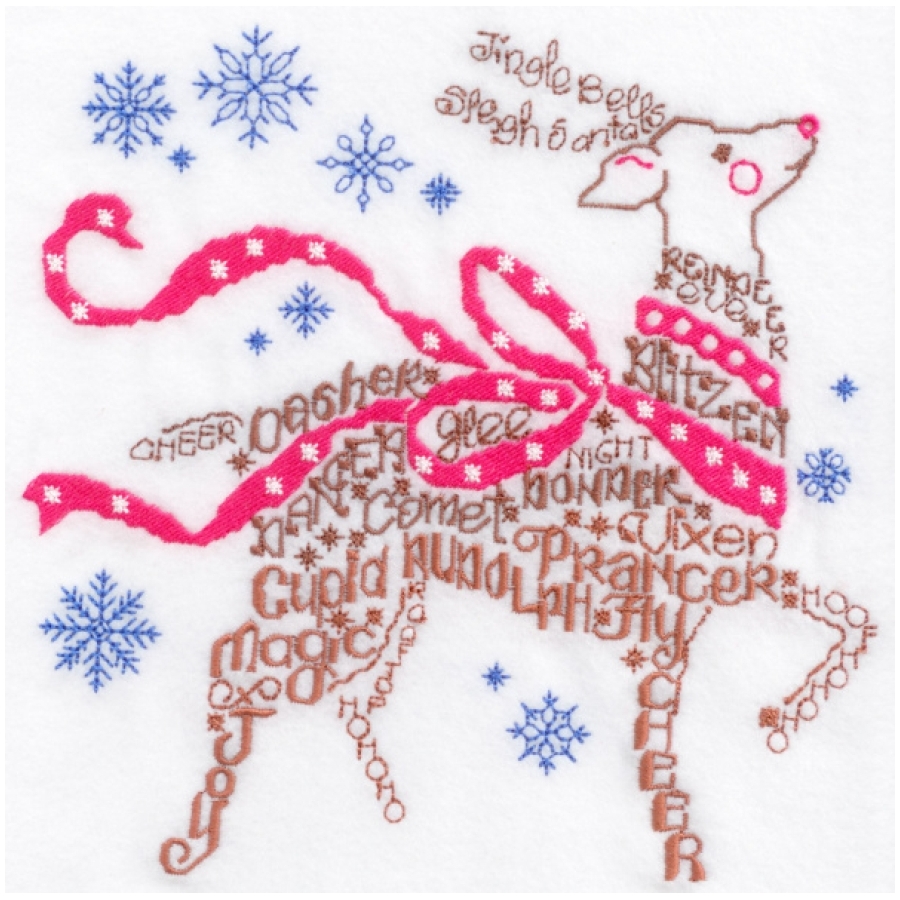 Lets Find Rudolf Satin Stitch  