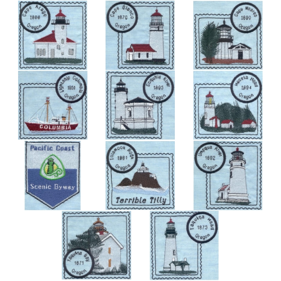 Oregon Lighthouse Stamps