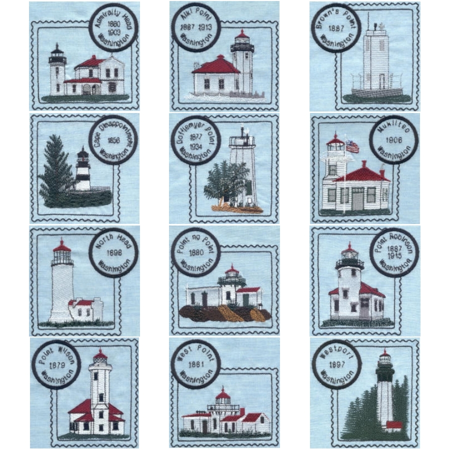 Washington Lighthouse Stamps