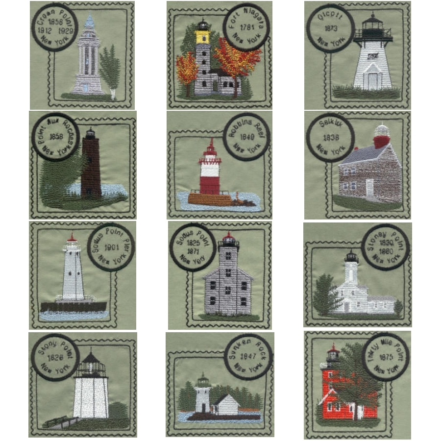 New York Set 1 Stamps