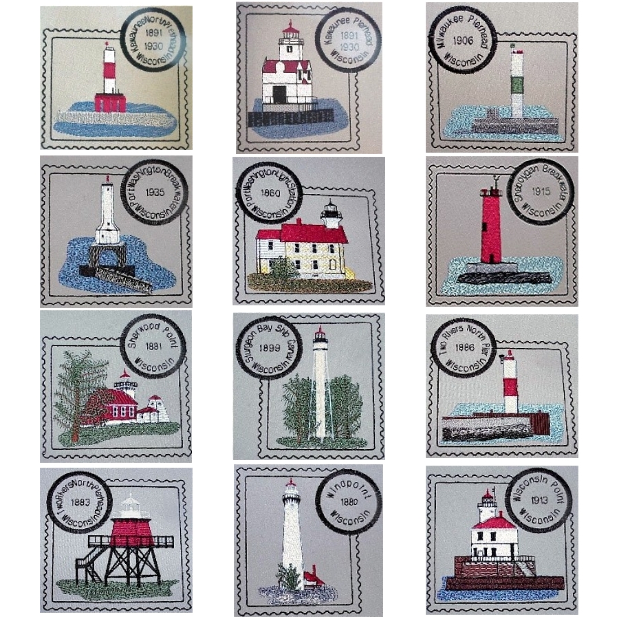 Wisconsin Set 2 Stamps