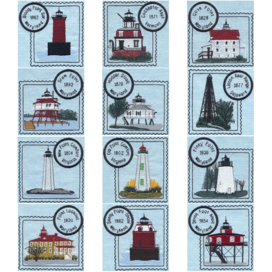 Atlantic Coast Ligthouse Stamps
