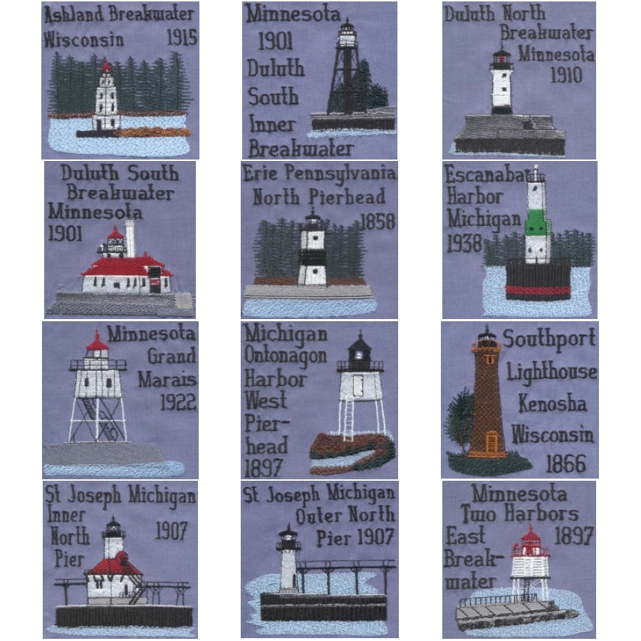 Great Lakes 3 Lighthouse Blocks