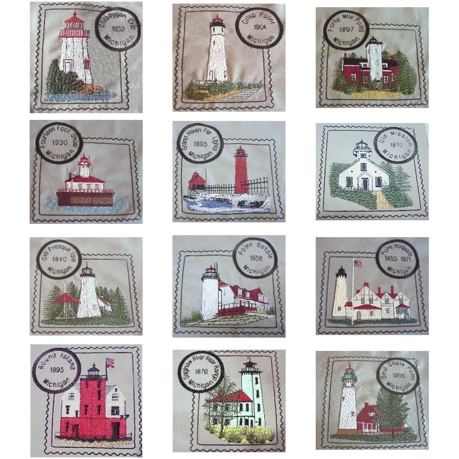 Michigan Wish List 1 Lighthouse Stamps