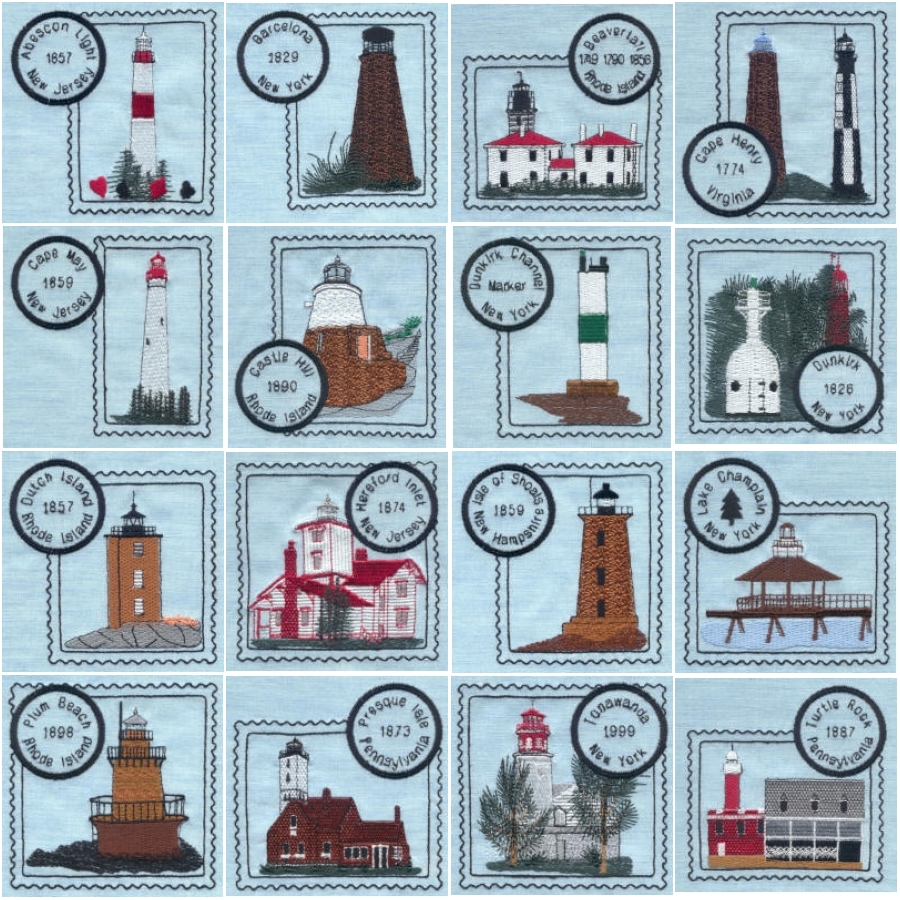 NHV Lighthouse Stamps