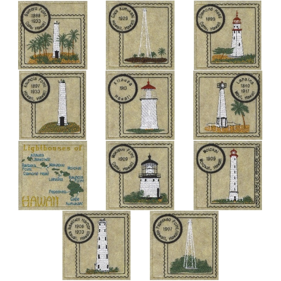 Hawaii Lighthouse Stamps