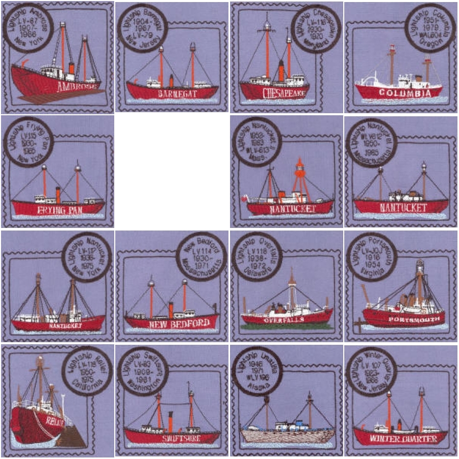 US Lightship Stamps