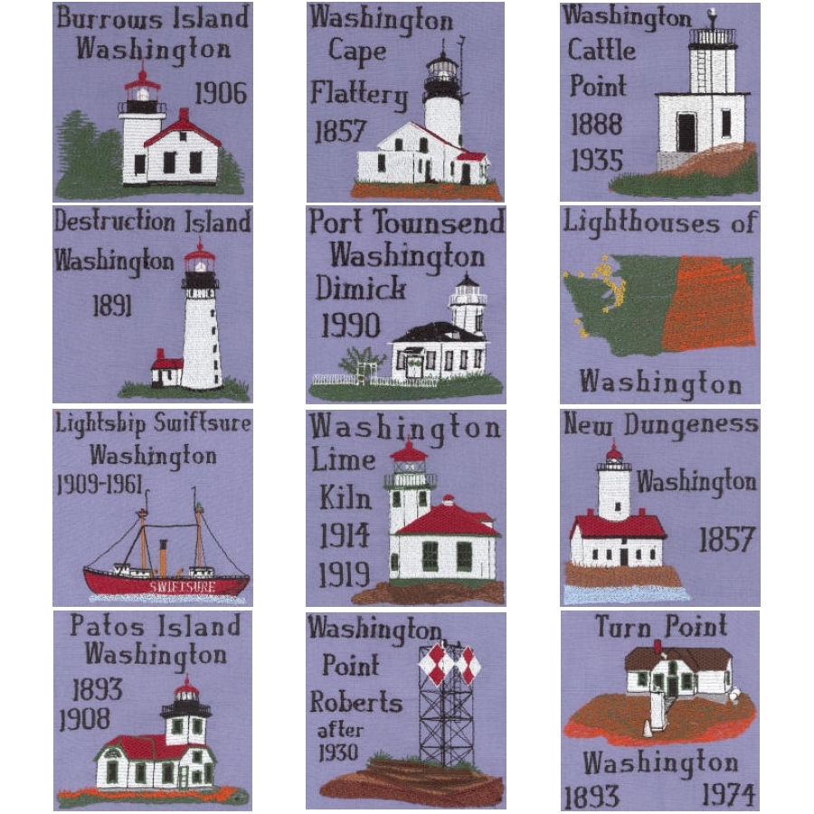 Washington 2 Lighthouse Blocks