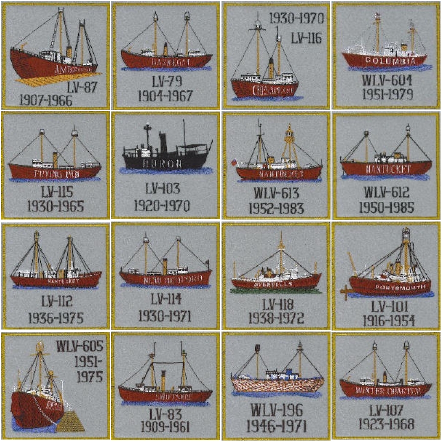 US Lightships By Hull Number