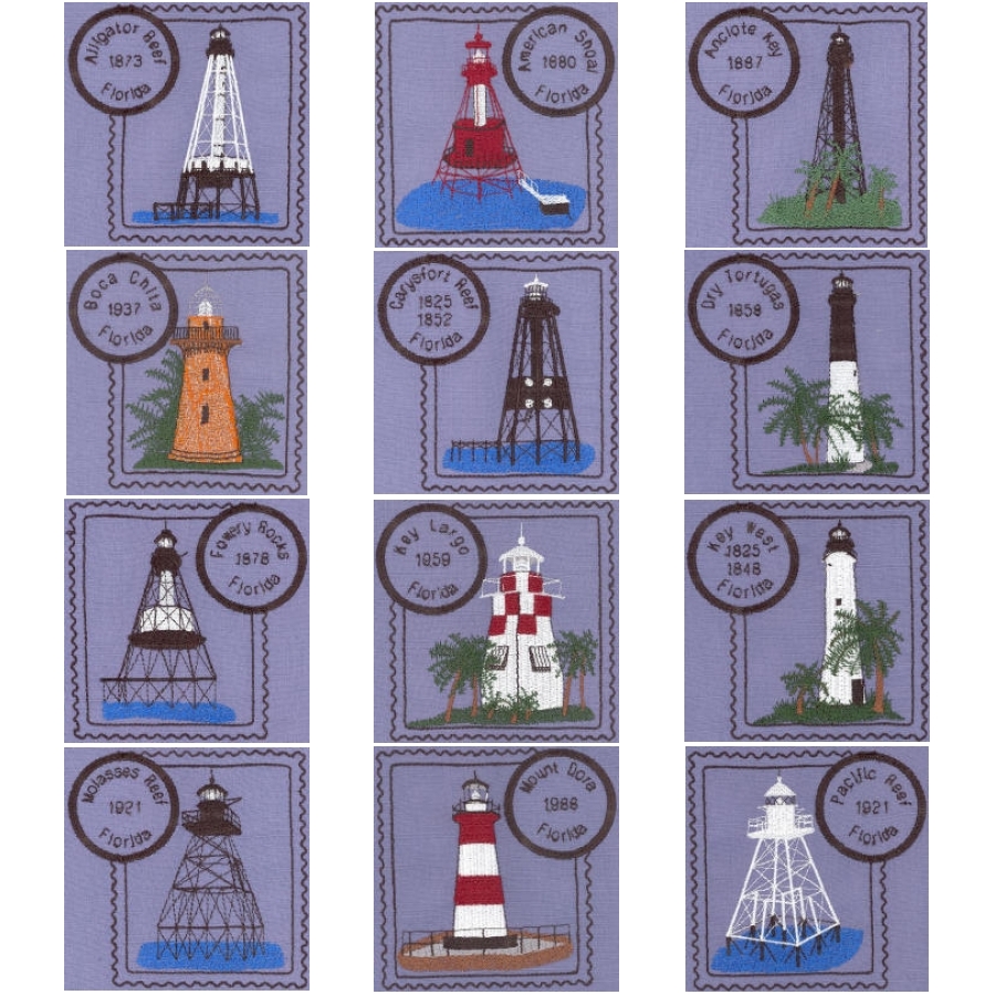 Florida 2 Lighthouse Stamps