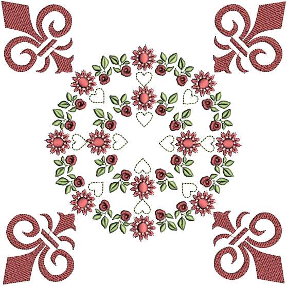 Fleur de Lis Quilt-3