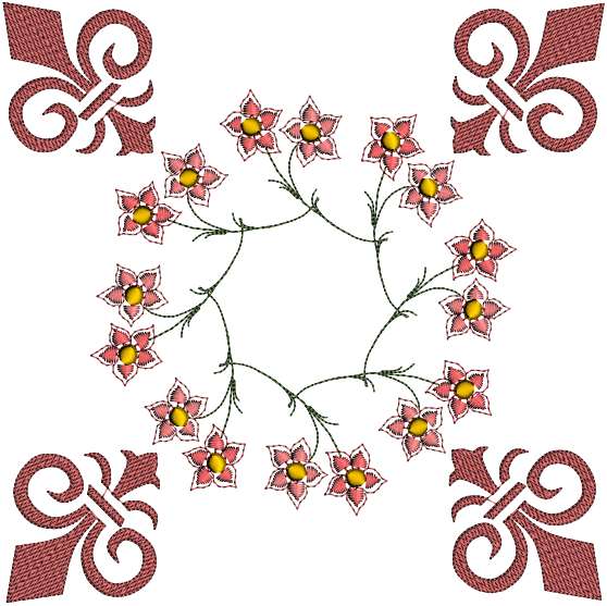 Fleur de Lis Quilt-6