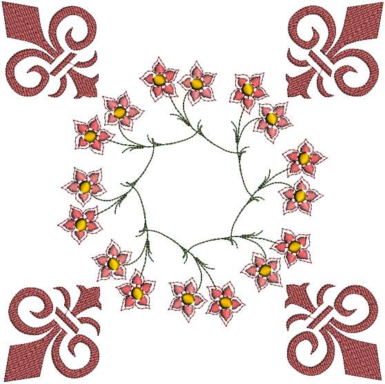 Fleur de Lis Quilt-6