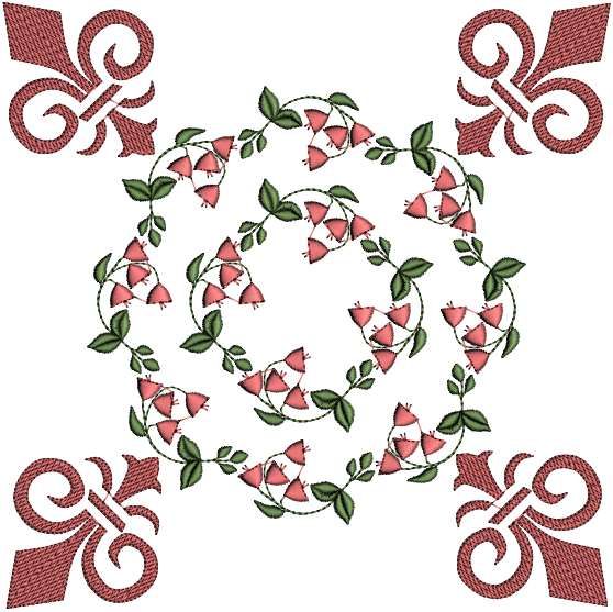 Fleur de Lis Quilt-9