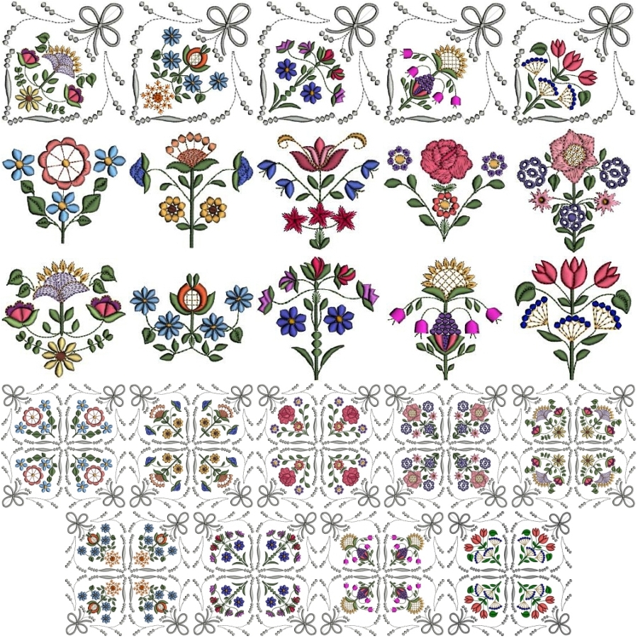 Floral Quilt Value Set 4 