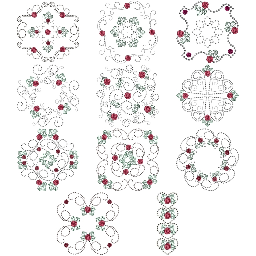 Candlewick Knots and Roses OregonPatchWorks