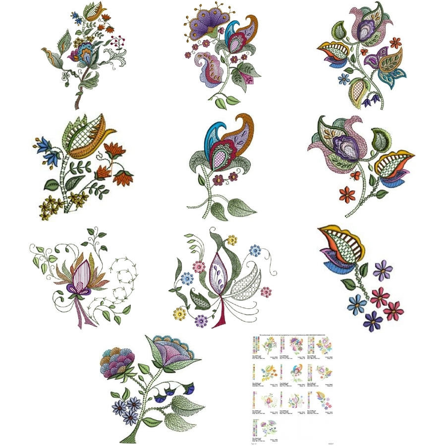 Rainbow Jacobean 