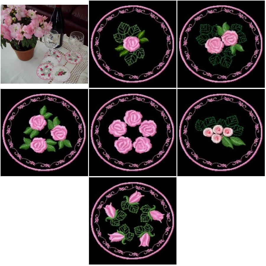 Rose Coasters