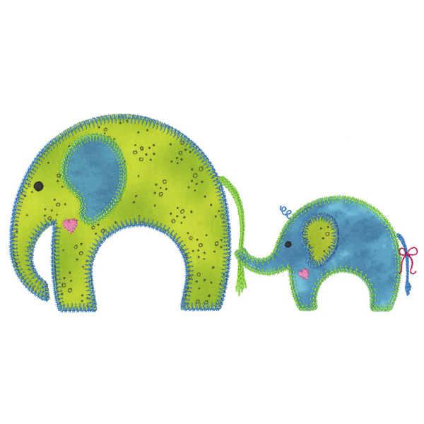 Mom & Baby Elephant single 