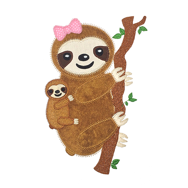 Mom and Baby Sloth