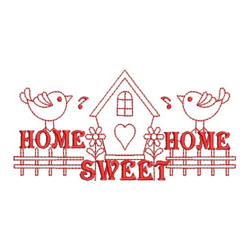 Redwork Sweet Home-8