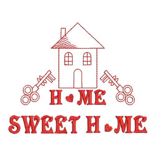 Redwork Sweet Home-10