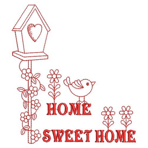 Redwork Sweet Home-13