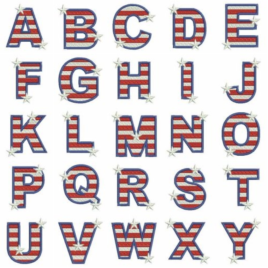 Mini Patriotic Alphabets 