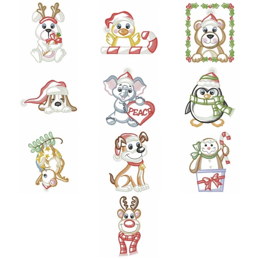 Vintage Christmas Animals