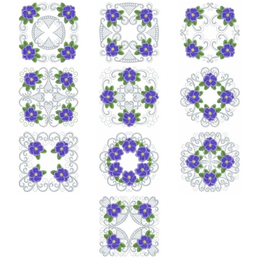 Purple Pansy Quilts