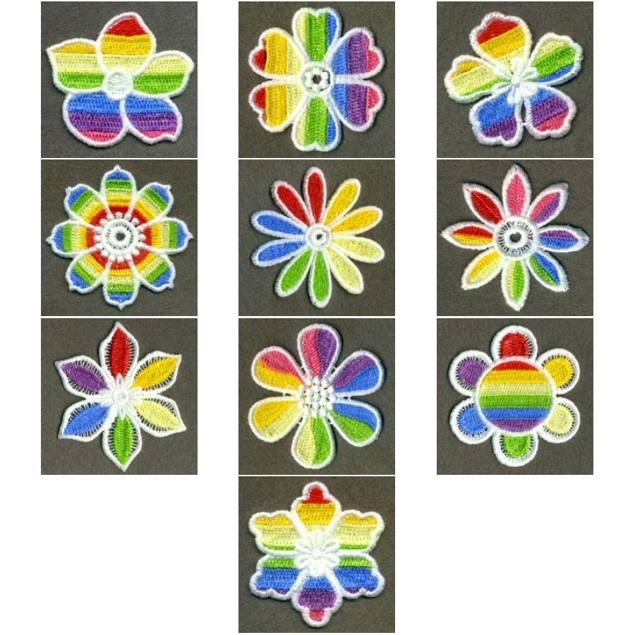 FSL Rainbow Flowers