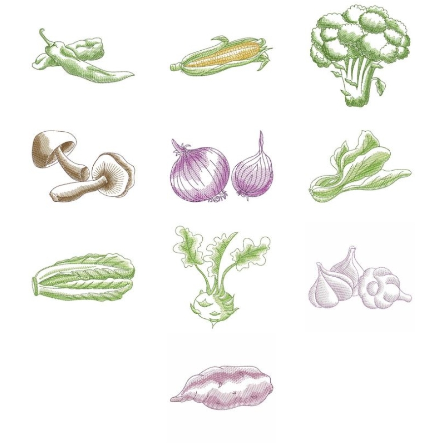 Sketched Vegetables 1