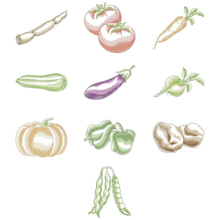 Sketched Vegetables 2