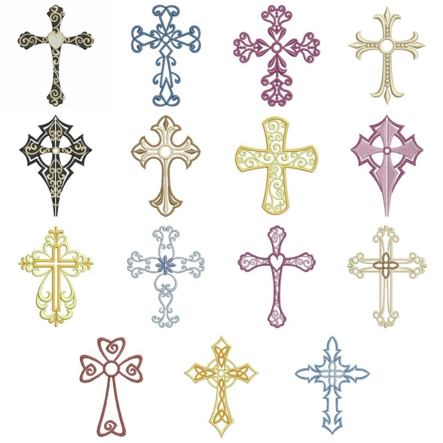 Assorted Fancy Crosses 1 OregonPatchWorks